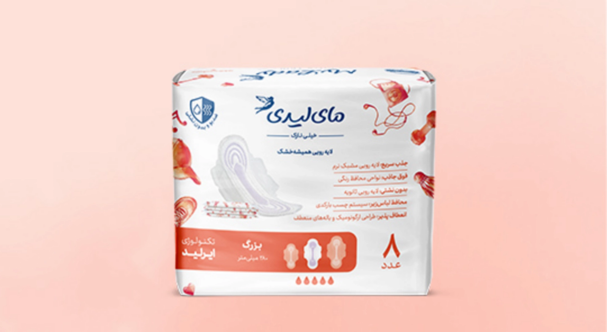 نوار بهداشتی اولترا خیلی نازک همیشه خشک بزرگ L