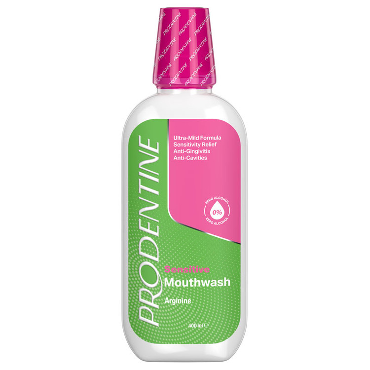 محلول دهان شویه مناسب لثه و دندان های حساس پرودنتین حاوی آرژنین | فاقد الکل 400